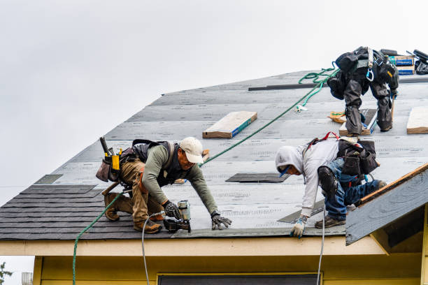 Professional Gutter Installation technician working in Dayton, OH